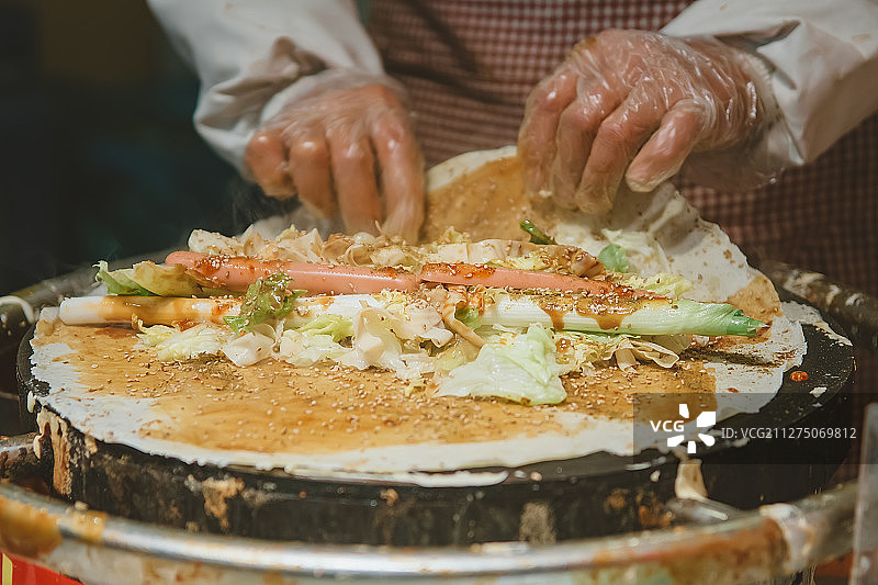 煎饼卷大葱图片素材
