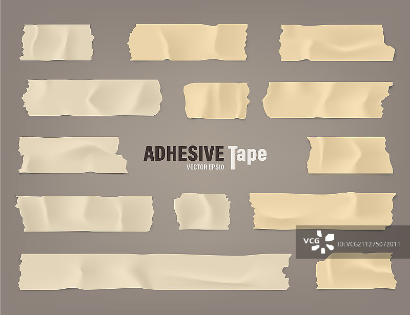 逼真3D胶带套装图片素材