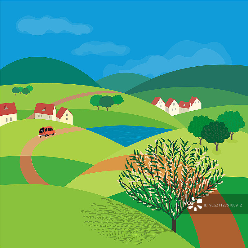 绿色景观概念图片素材