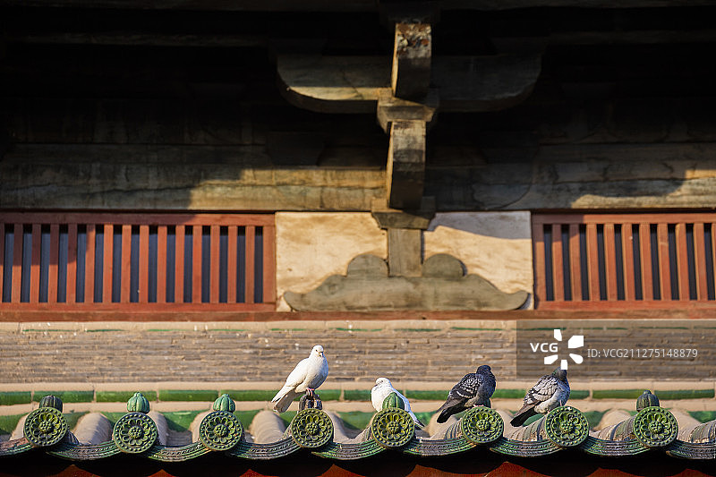 河北正定古代建筑图片素材