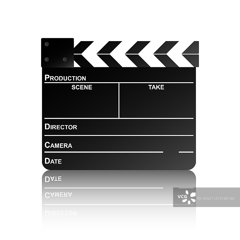 电影场记板倒影2图片素材