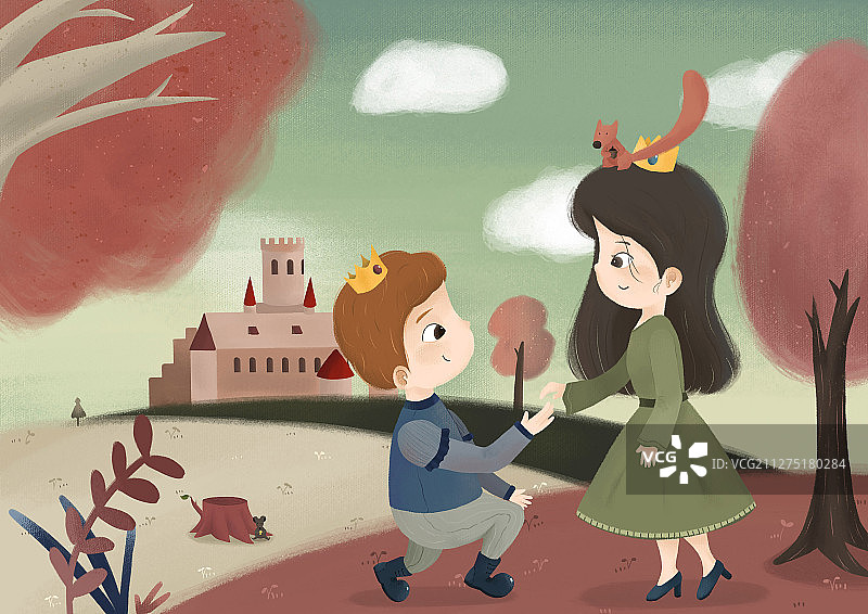 童话里的城堡诺言图片素材