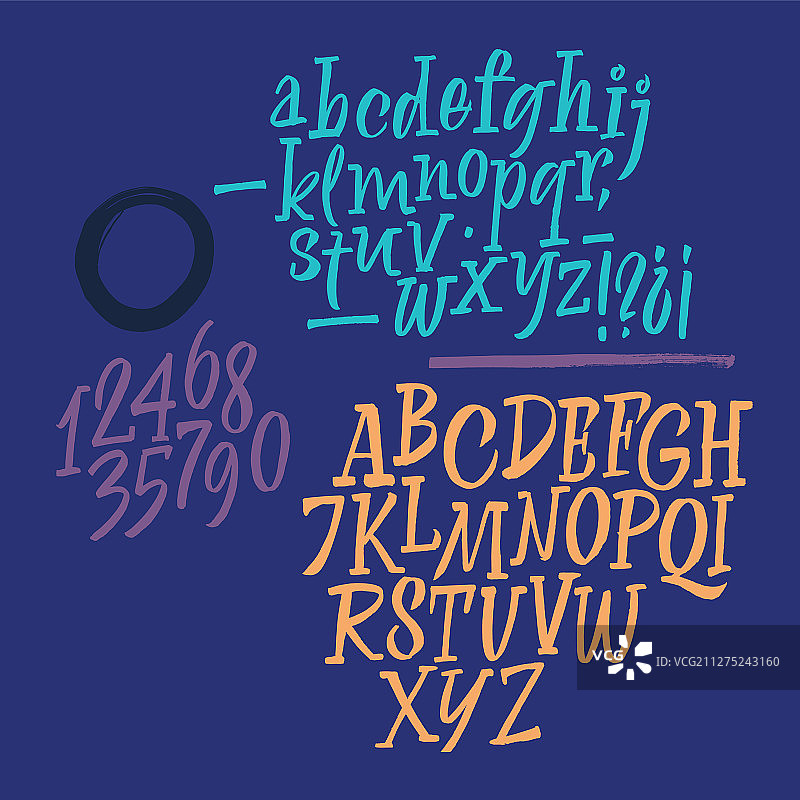 手写拉丁书法字体套装图片素材