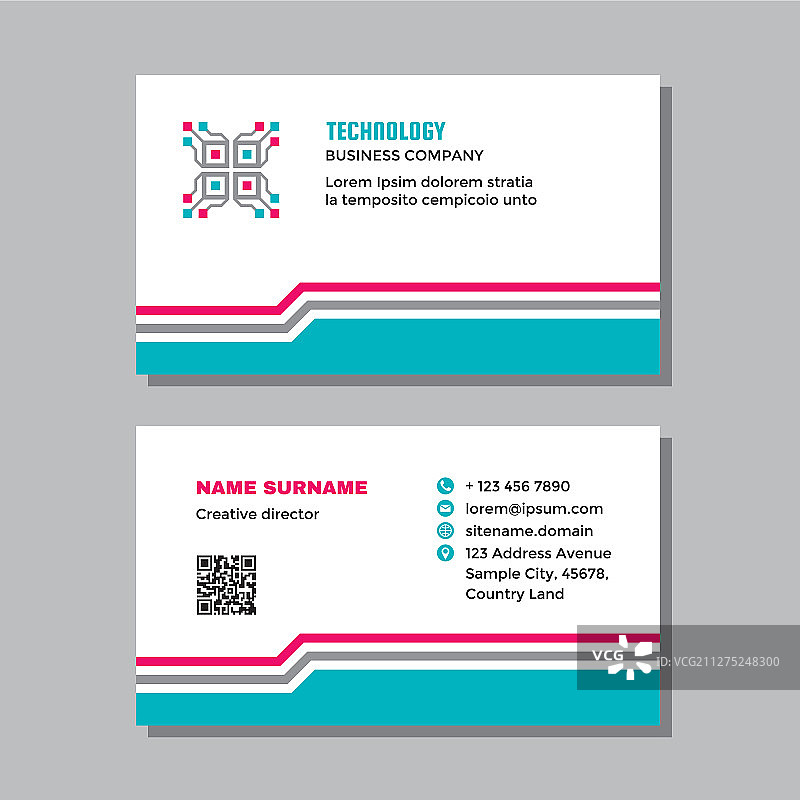 带Logo的商务名片模板图片素材