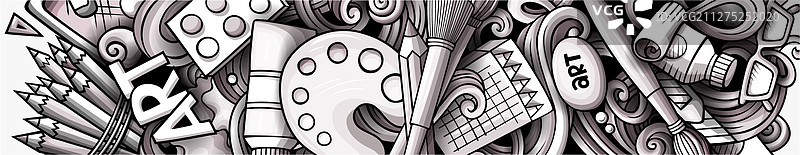 手绘涂鸦banner卡通图片素材