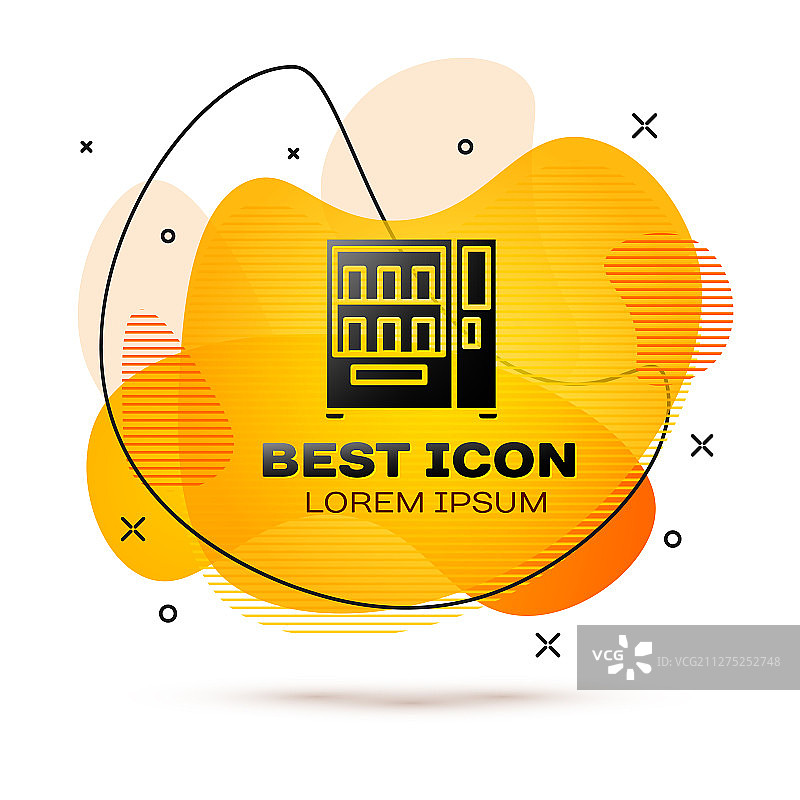 黑色自动售货机食品和饮料图片素材