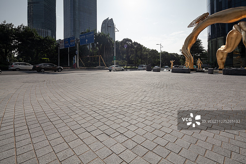 现代城市地面-汽车广告背景图图片素材