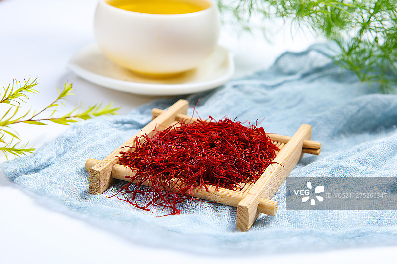 中药养生红花茶图片素材