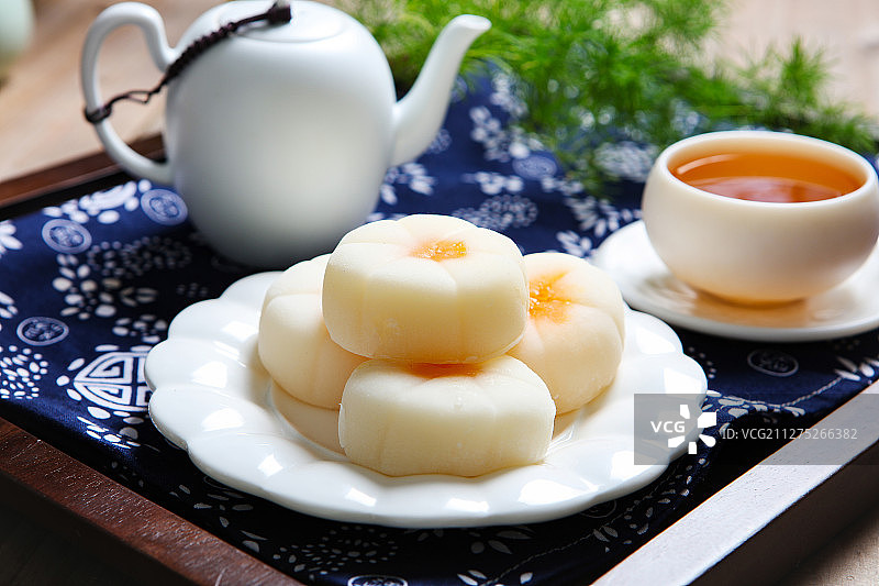 传统糕点冰皮月饼图片素材