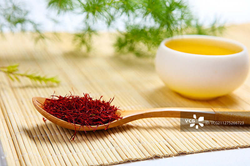 中药养生红花茶图片素材