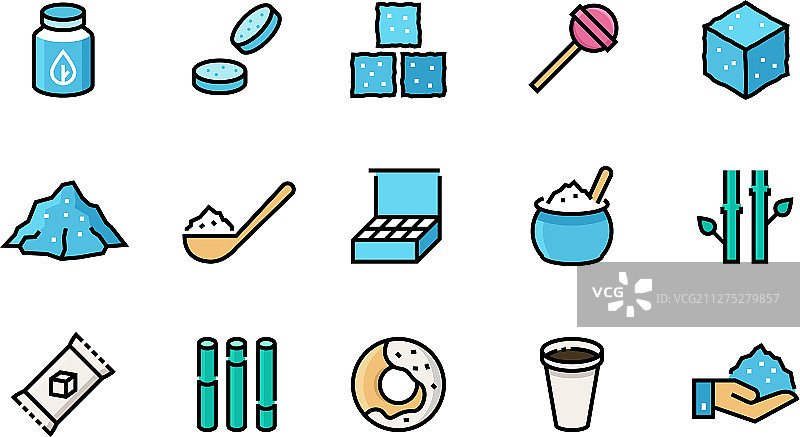 糖图标甜味剂甘蔗包装袋图片素材