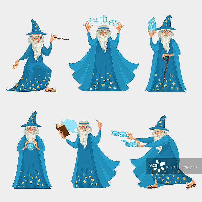 卡通人物：巫师图标合集图片素材