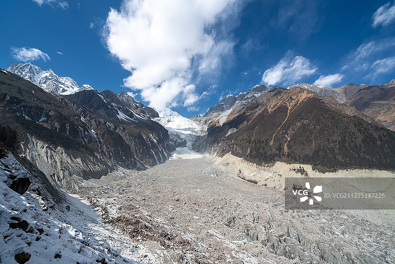 海螺沟冰川风光图片素材