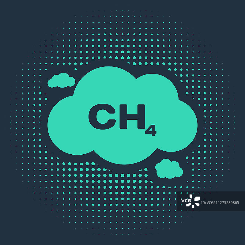 绿色甲烷减排图标图片素材