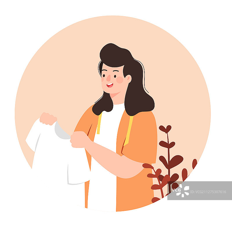 五一劳动节职业行业工作服装设计加工课程教学矢量插画图片素材