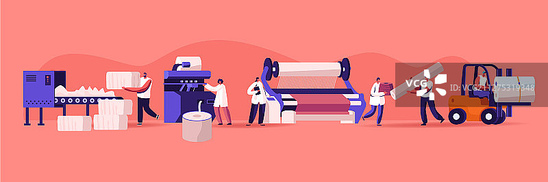 用于纱线的现代纺织厂自动化机器图片素材