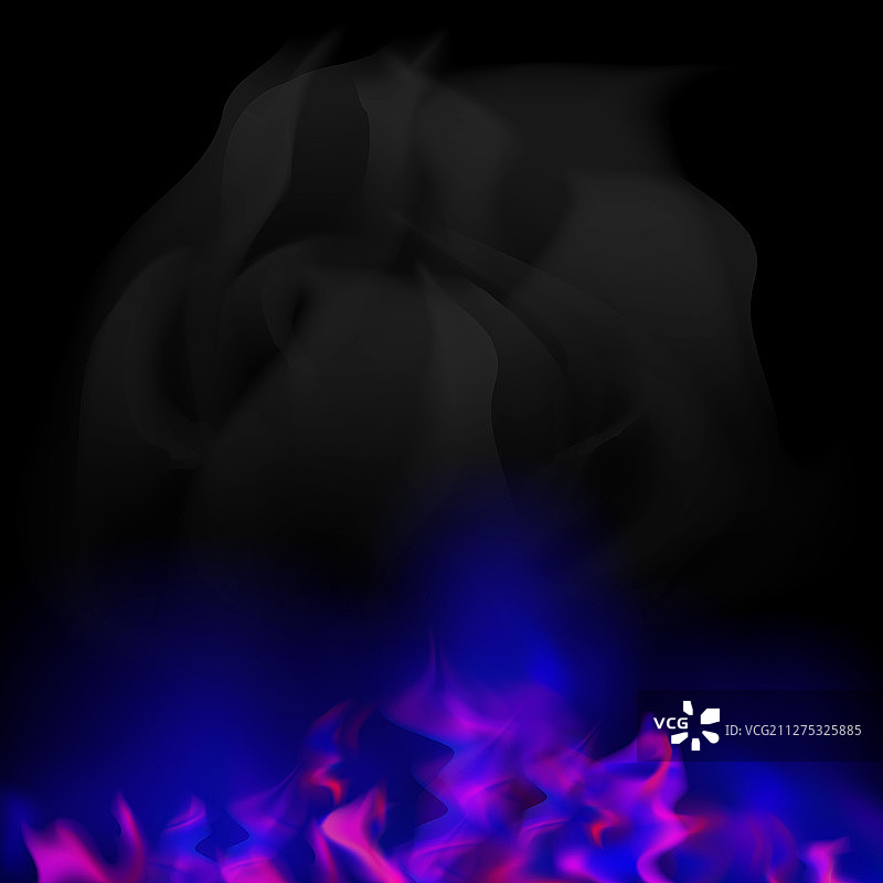 燃烧的火焰和飞舞的火花图片素材