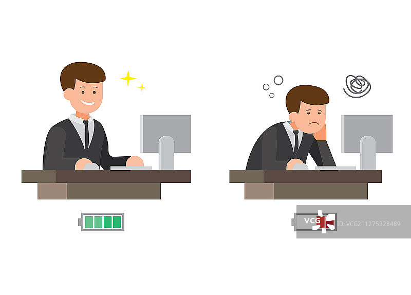 办公室工作人员食用能量棒，精神焕发图片素材