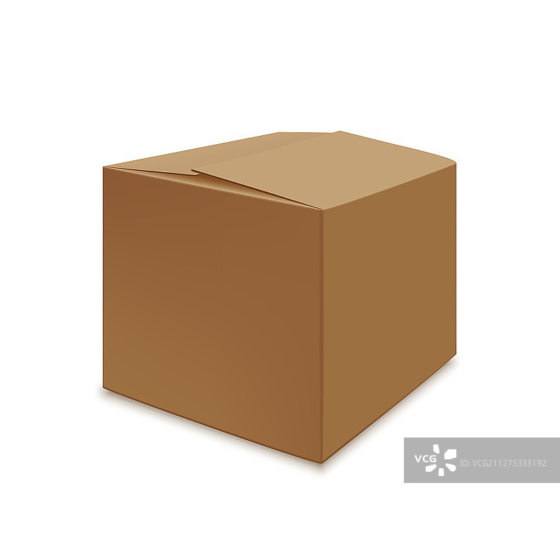 逼真棕色纸箱图片素材
