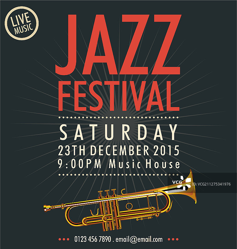 爵士音乐节海报图片素材