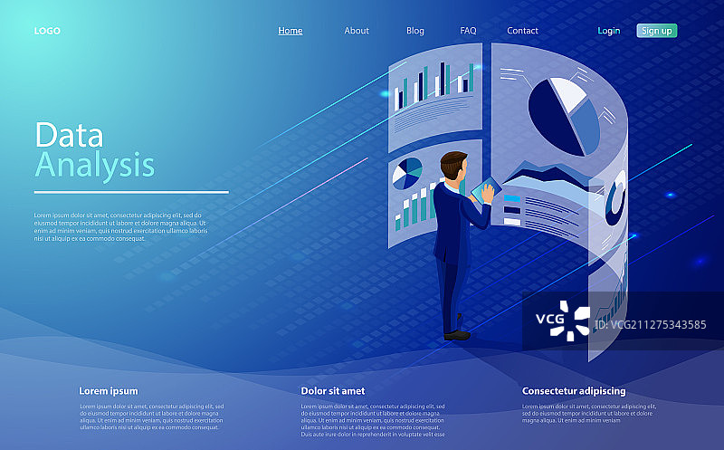 数据分析概念图图片素材