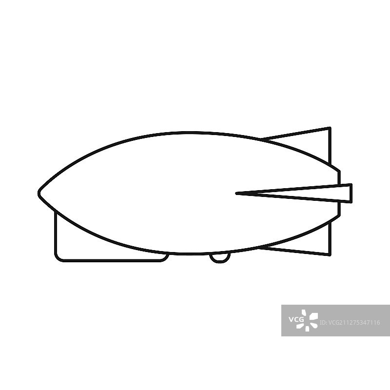 飞艇图标网页图片素材