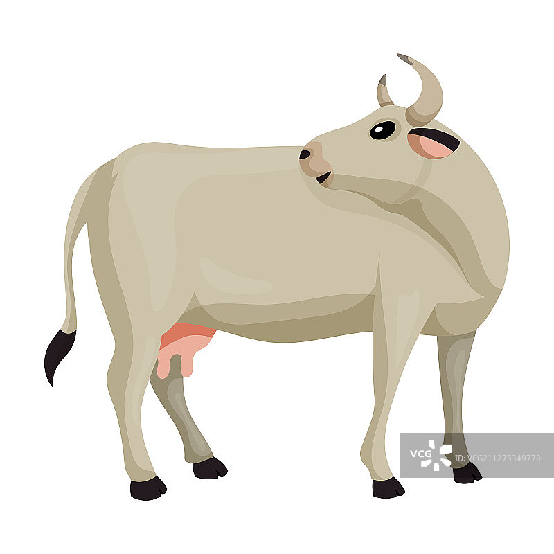 卡通牛动物图标图片素材