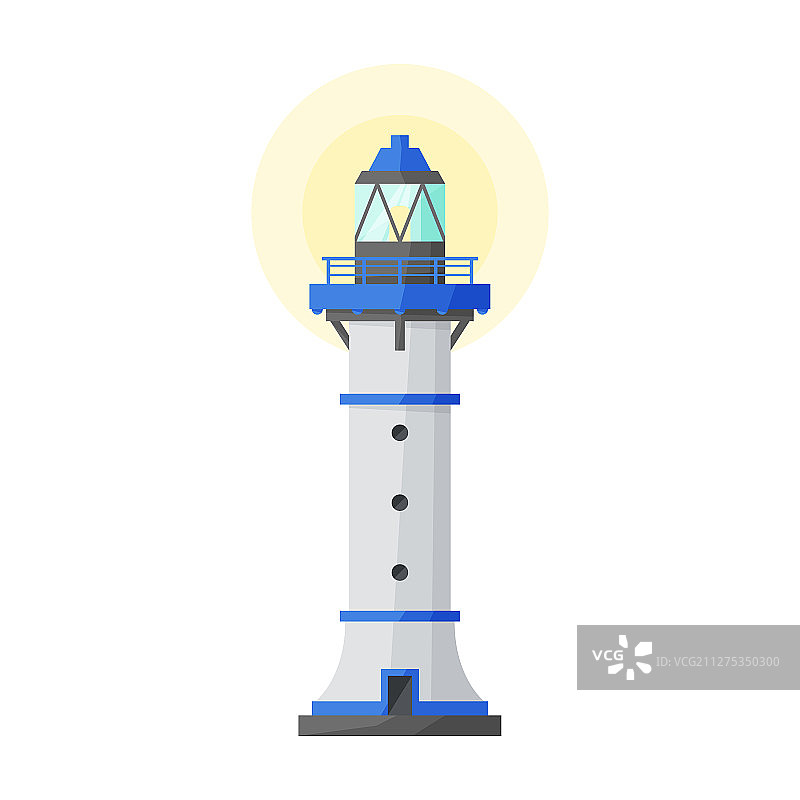 卡通灯塔图标图片素材