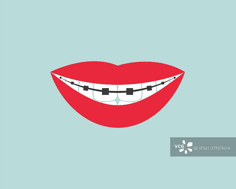 牙科诊所图标Logo设计图片素材