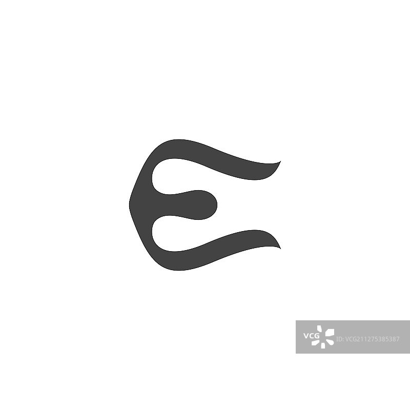 首字母e标志概念设计图片素材