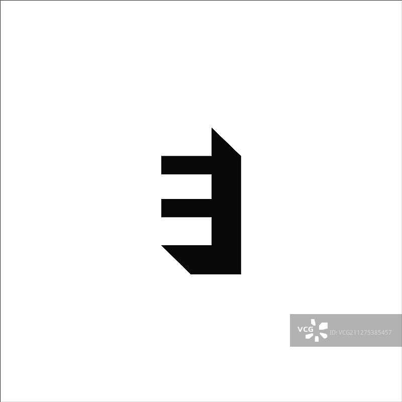 首字母e标志概念设计图片素材