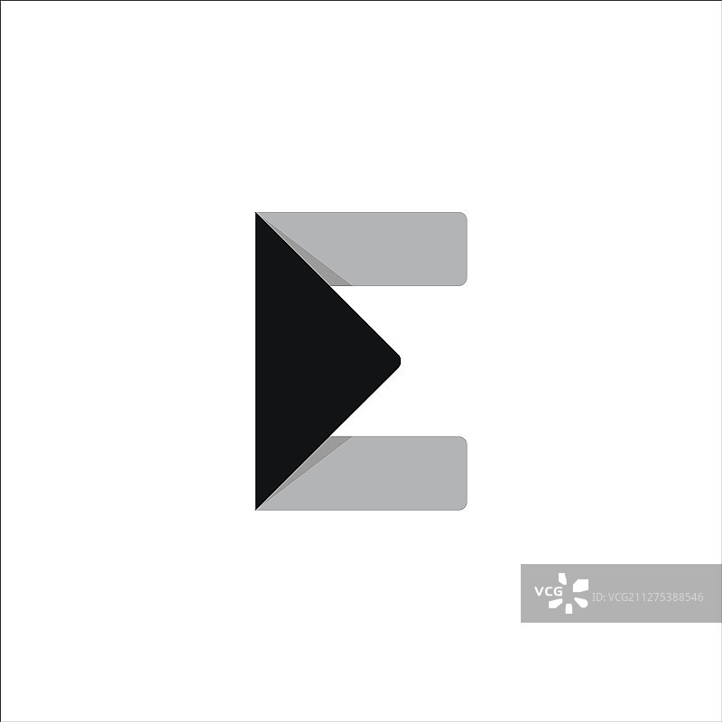 首字母e标志概念设计图片素材