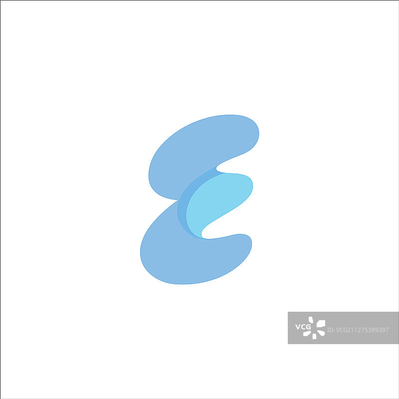 首字母e标志概念设计图片素材