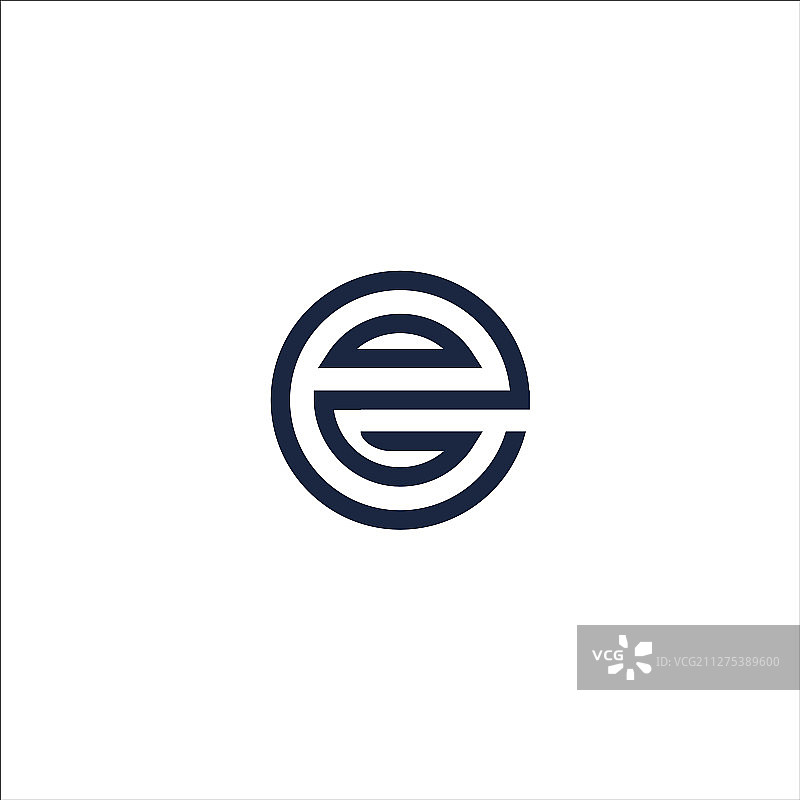 首字母e标志概念设计图片素材