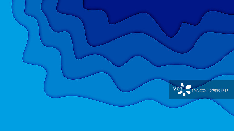 3d抽象背景和剪纸形状图片素材