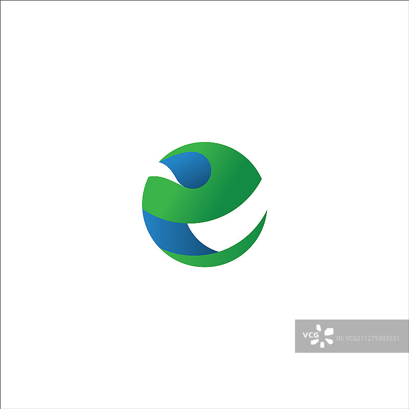 首字母e标志概念设计图片素材