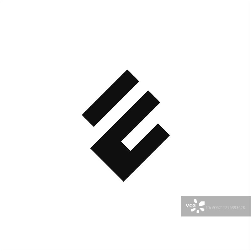 首字母e标志概念设计图片素材