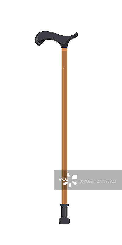 卡通扁平风四脚拐杖图片素材