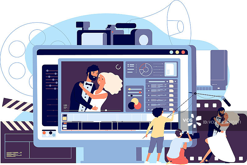 电影动态设计工作室概念图片素材