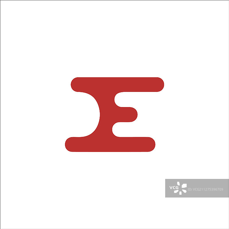 首字母e标志概念设计图片素材