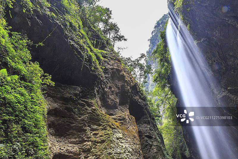 武隆龙水峡地缝风光图片素材