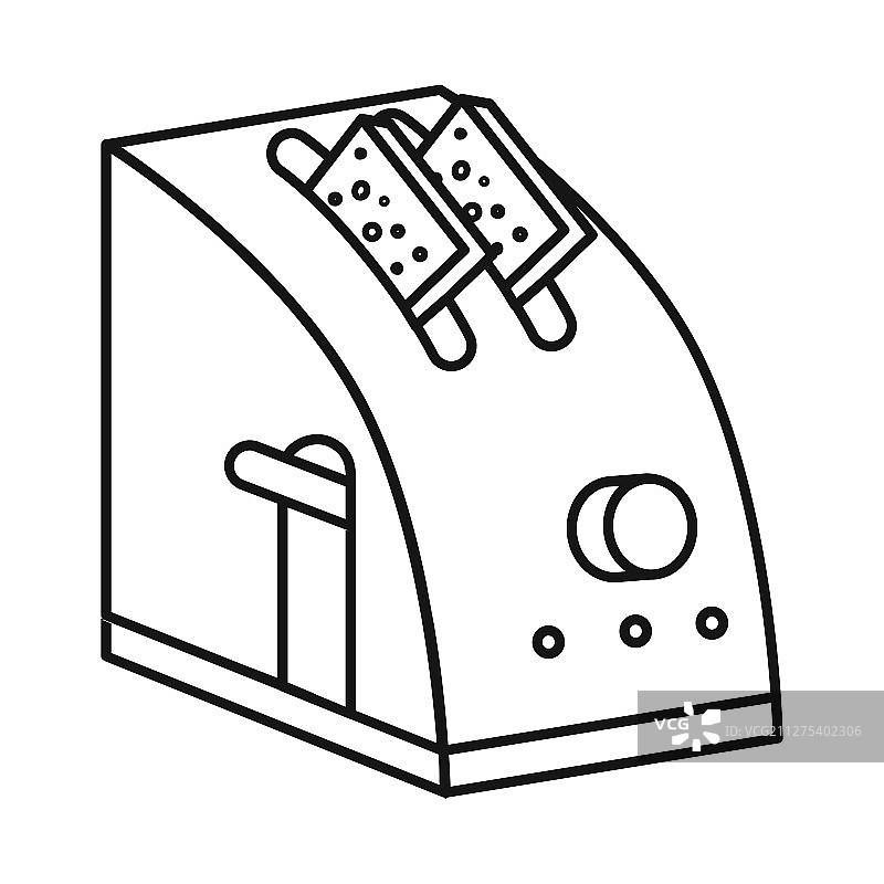 烤面包机和吐司图标图案图片素材