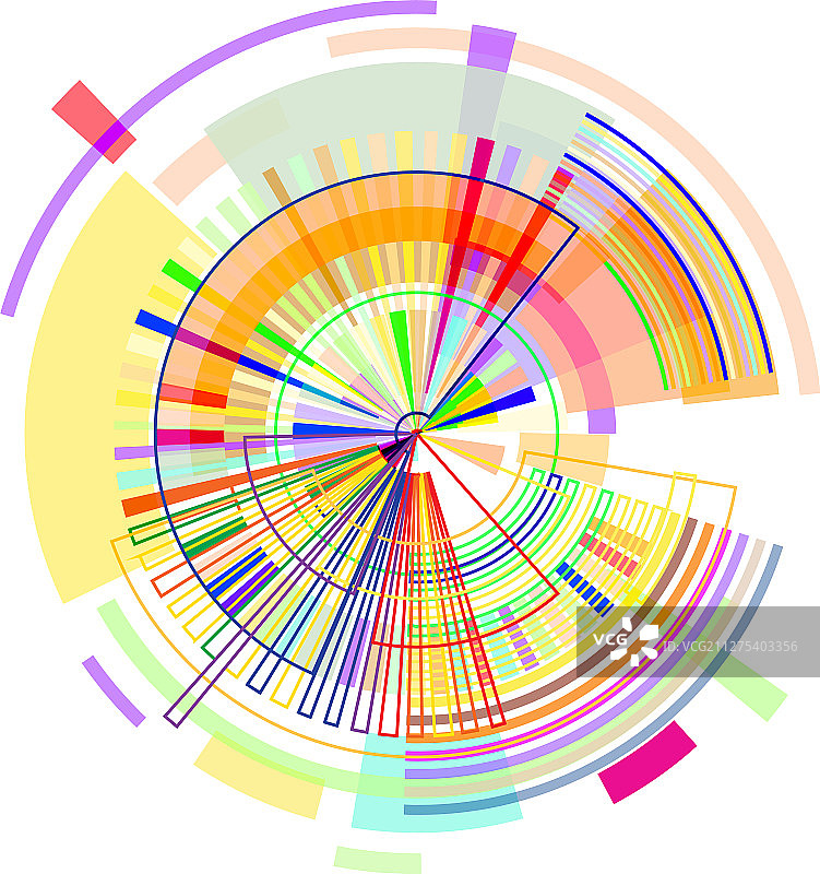 带彩色几何形状的圆形图片素材