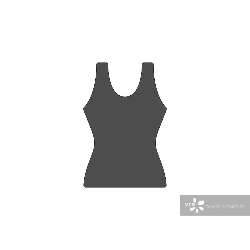 女性背心标志现代图标图片素材