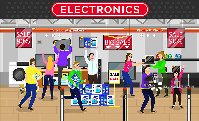 电子商店促销购物优惠图片素材