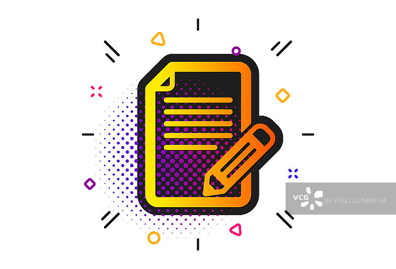 带有铅笔标记的反馈图标页面图片素材