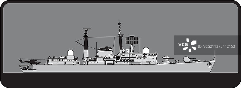 42型谢菲尔德级导弹驱逐舰图片素材