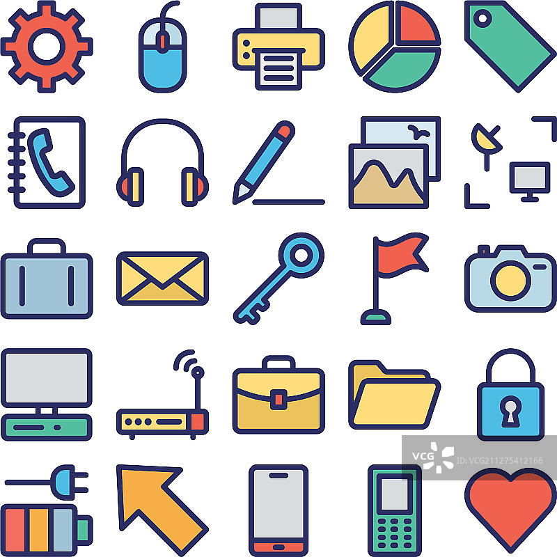 互联网连接独立图标图片素材