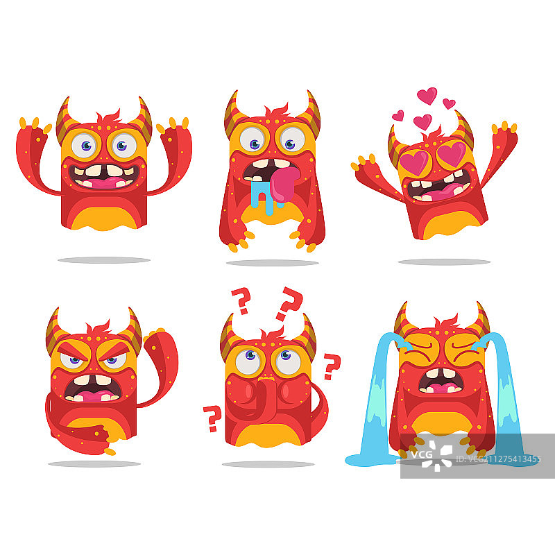 卡通怪兽合集图片素材