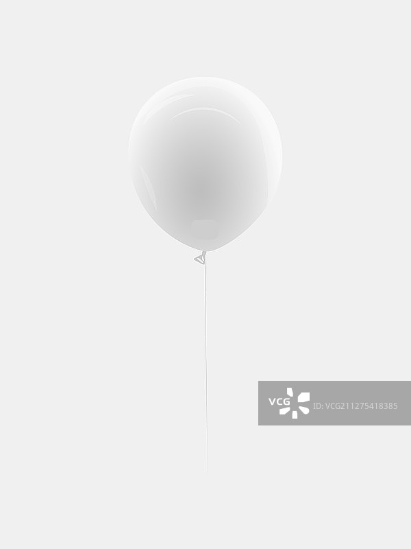 逼真的白色气球图片素材